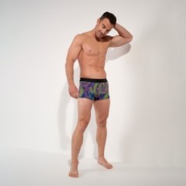Boxer, shorty de la marque HOM - Boxer HOM Funky Styles Tropical Pixel - EDITION LIMITEE - Ref : 403016 I0RA