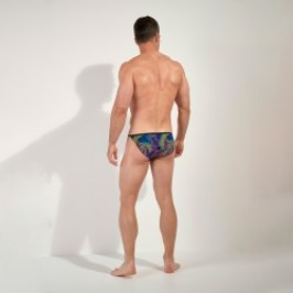 Slip, Tanga de la marque HOM - Tanga HOM Funky Styles Tropical Pixel - EDITION LIMITEE - Ref : 403014 I0RA