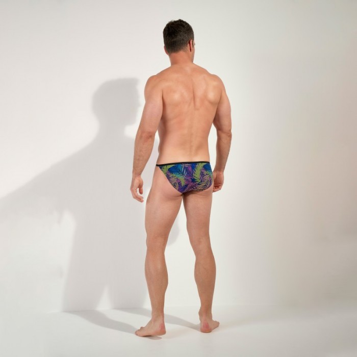 Slip, Tanga de la marque HOM - Tanga HOM Funky Styles Tropical Pixel - EDITION LIMITEE - Ref : 403014 I0RA