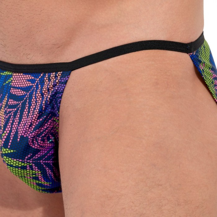 Slip, Tanga de la marque HOM - Tanga HOM Funky Styles Tropical Pixel - EDITION LIMITEE - Ref : 403014 I0RA
