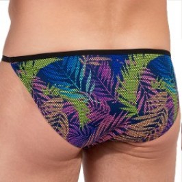 Slip, Tanga de la marque HOM - Tanga HOM Funky Styles Tropical Pixel - EDITION LIMITEE - Ref : 403014 I0RA