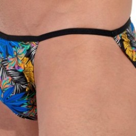 Underwear of the brand HOM - copy of Tanga HOM Funky Styles Tropical Pixel - EDITION LIMITEE - Ref : 403014 P004