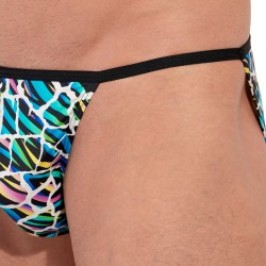 Sous-vêtements de la marque HOM - Tanga HOM Funky Styles Kaleido - EDITION LIMITEE - Ref : 403014 P023