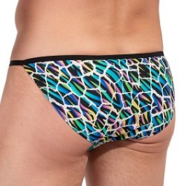 Underwear of the brand HOM - copy of Tanga HOM Funky Styles Tropical Pixel - EDITION LIMITEE - Ref : 403014 P023