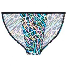 Sous-vêtements de la marque HOM - Tanga HOM Funky Styles Kaleido - EDITION LIMITEE - Ref : 403014 P023