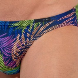 Slip, Tanga de la marque HOM - Micro Slip Hom Funky Styles  Tropical Pixel - EDITION LIMITEE - Ref : 403015 I0RA