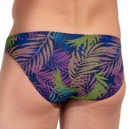 Slip, Tanga de la marque HOM - Micro Slip Hom Funky Styles  Tropical Pixel - EDITION LIMITEE - Ref : 403015 I0RA