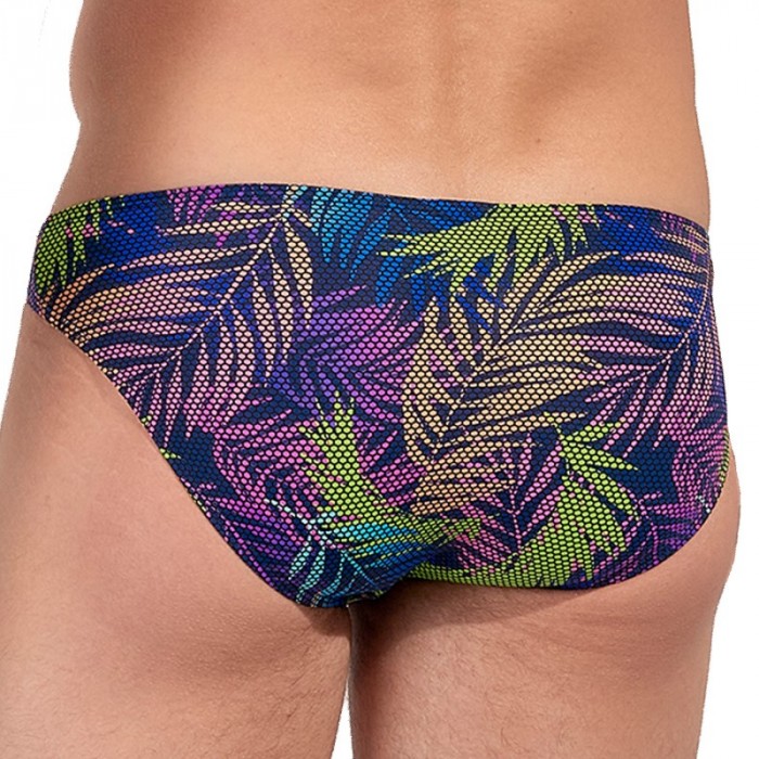 Slip, Tanga de la marque HOM - Micro Slip Hom Funky Styles  Tropical Pixel - EDITION LIMITEE - Ref : 403015 I0RA