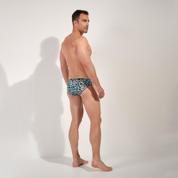 Slip, Tanga de la marque HOM - Micro Slip Hom Funky Styles Kaleido - EDITION LIMITEE - Ref : 403015 P023