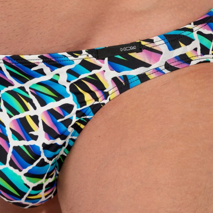 Brief of the brand HOM - copy of Micro Slip Hom Funky Styles  Tropical Pixel - EDITION LIMITEE - Ref : 403015 P023