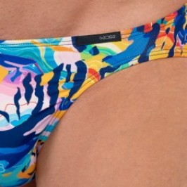 Brief of the brand HOM - copy of Micro Slip Hom Funky Styles  Tropical Pixel - EDITION LIMITEE - Ref : 403015 P0PF