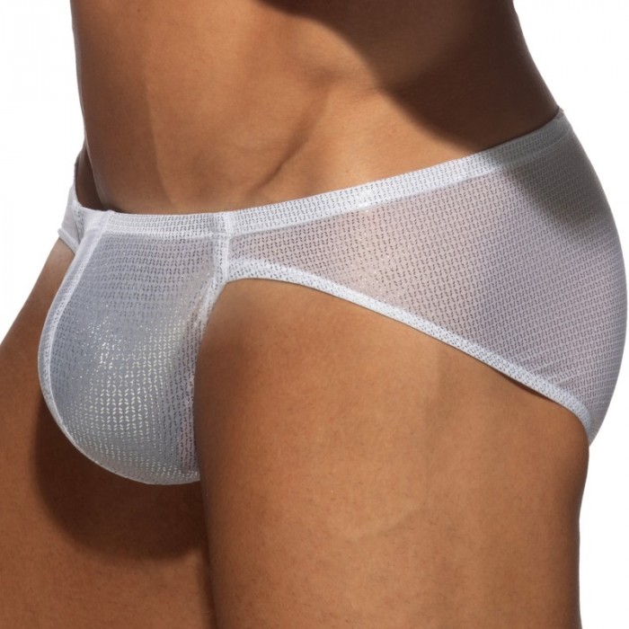 Slip, Tanga de la marque ES COLLECTION - Bikini Radiant Gold - Blanc - Ref : UN634 C01
