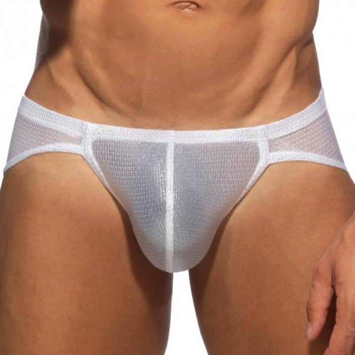 Slip, Tanga de la marque ES COLLECTION - Bikini Radiant Gold - Blanc - Ref : UN634 C01