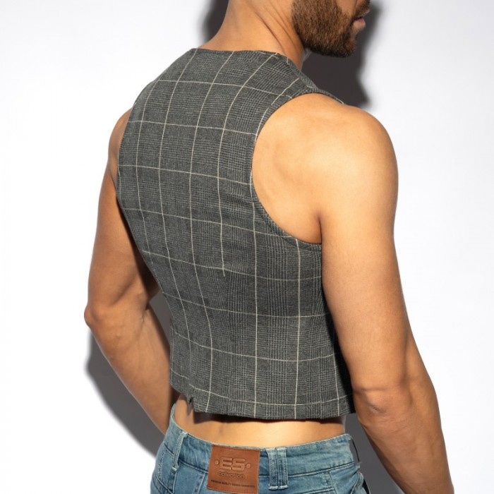 Veste de la marque ES COLLECTION - Veste Tweed Edition Limitée - Gris - Ref : SP340 C15