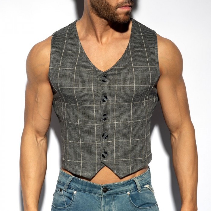 Veste de la marque ES COLLECTION - Veste Tweed Edition Limitée - Gris - Ref : SP340 C15