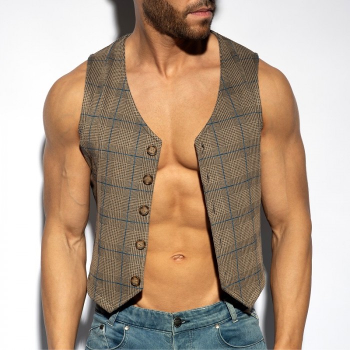 Veste de la marque ES COLLECTION - Veste Tweed Edition Limitée - Marron - Ref : SP340 C13