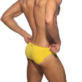 Slip, Tanga de la marque ADDICTED - Bikini Puff - Jaune - Ref : AD1379 C03