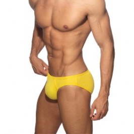 Slip, Tanga de la marque ADDICTED - Bikini Puff - Jaune - Ref : AD1379 C03