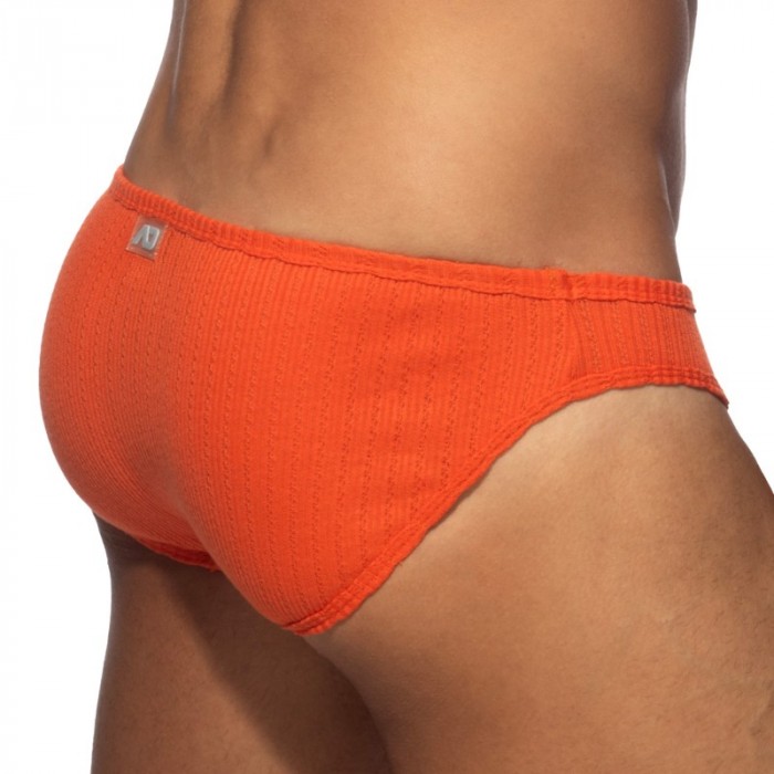 Slip, Tanga de la marque ADDICTED - Bikini Puff - Orange - Ref : AD1379 C04