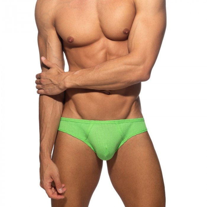 Slip, Tanga de la marque ADDICTED - Bikini Puff - Vert - Ref : AD1379 C07