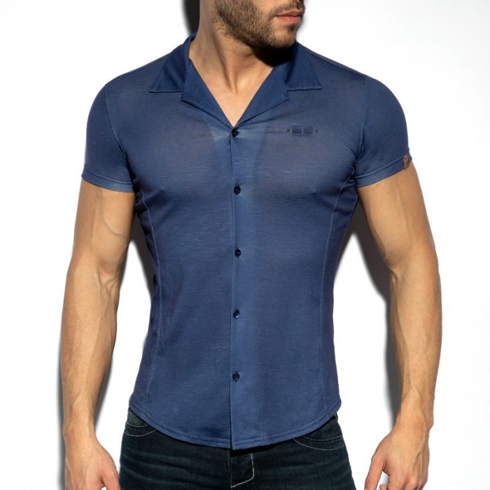 Camicia del marchio ES COLLECTION - copy of Chemise Slim Fit - Blanc - Ref : SHT023 C09 Camicia del marchio ES COLLECTION - copy of Chemise Slim Fit - Blanc - Ref : SHT023 C09