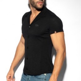 Chemise de la marque ES COLLECTION - Chemise Slim Fit - Noir - Ref : SHT023 C10