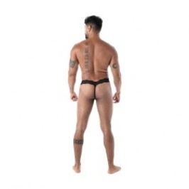 Thong of the brand TOF PARIS - String ultra Tof Paris Fluid Lace - Noir - Ref : TOF593N