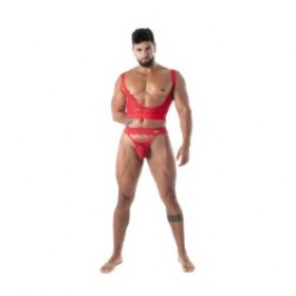 Thong of the brand TOF PARIS - copy of String ultra Tof Paris Fluid Lace - Noir - Ref : TOF593R