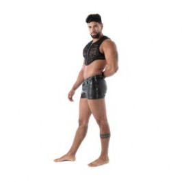 Short Sleeves of the brand TOF PARIS - Crop Top zippé Tof Paris Fluid Lace - Noir - Ref : TOF592N