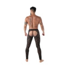  Long Johns of the brand TOF PARIS - Legging Open Tof Paris Fluid Lace - Noir - Ref : TOF591N