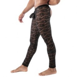  Long Johns of the brand TOF PARIS - Legging Open Tof Paris Fluid Lace - Noir - Ref : TOF591N