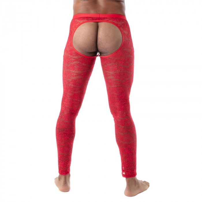  Long Johns of the brand TOF PARIS - copy of Legging Open Tof Paris Fluid Lace - Noir - Ref : TOF591R