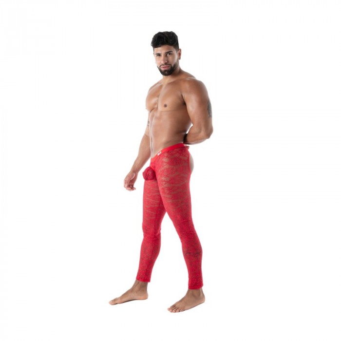  Long Johns of the brand TOF PARIS - copy of Legging Open Tof Paris Fluid Lace - Noir - Ref : TOF591R