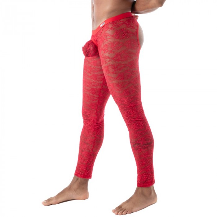  Long Johns of the brand TOF PARIS - copy of Legging Open Tof Paris Fluid Lace - Noir - Ref : TOF591R