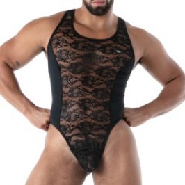 Body of the brand TOF PARIS - Body String Tof Paris Fluid Lace - Noir - Ref : TOF589N