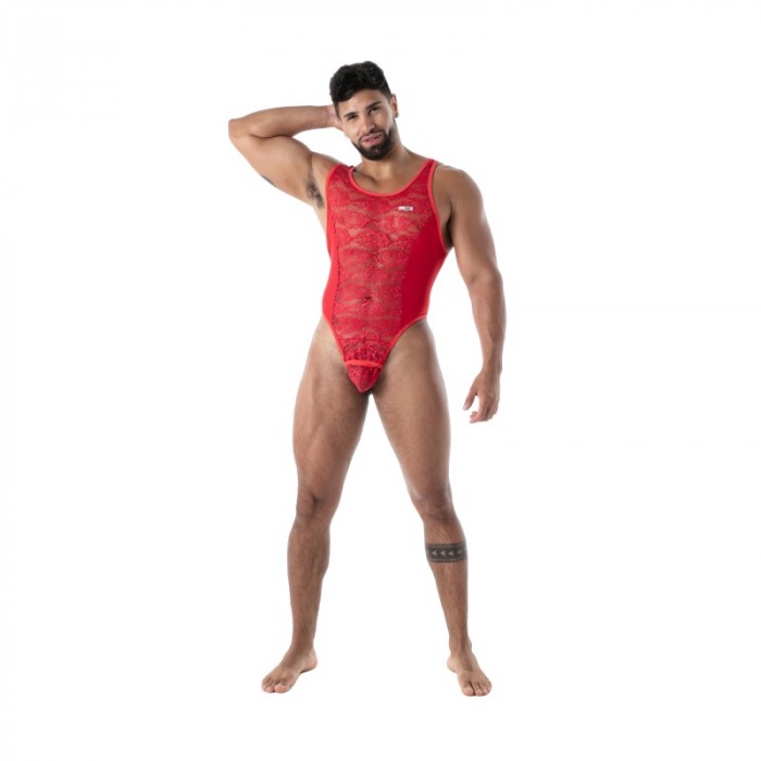 Body of the brand TOF PARIS - copy of Body String Tof Paris Fluid Lace - Noir - Ref : TOF589R