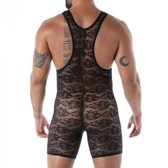 Body of the brand TOF PARIS - Body Poche ouverte Tof Paris Fluid Lace - Noir - Ref : TOF590N