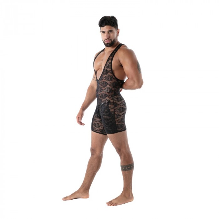 Body of the brand TOF PARIS - Body Poche ouverte Tof Paris Fluid Lace - Noir - Ref : TOF590N