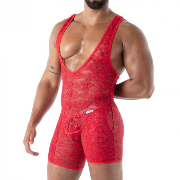 Body of the brand TOF PARIS - copy of Body Poche ouverte Tof Paris Fluid Lace - Noir - Ref : TOF590R