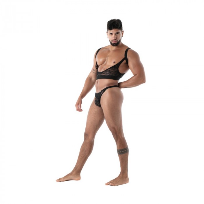 Accessoires de la marque TOF PARIS - Bretelle de Jarretière Tof Paris Fluid Lace - Noir - Ref : TOF588N