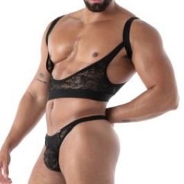 Accessories of the brand TOF PARIS - Bretelle de Jarretière Tof Paris Fluid Lace - Noir - Ref : TOF588N