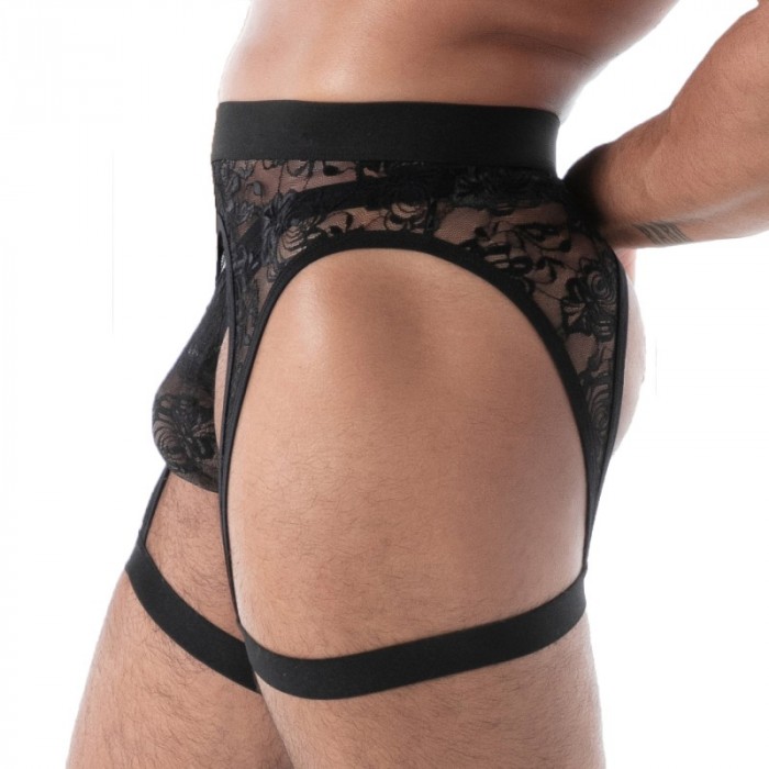 Accessories of the brand TOF PARIS - Bretelle de Jarretière Tof Paris Fluid Lace - Noir - Ref : TOF588N