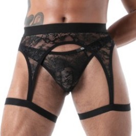 Accessories of the brand TOF PARIS - Bretelle de Jarretière Tof Paris Fluid Lace - Noir - Ref : TOF588N