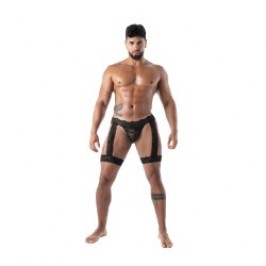 Jockstraps of the brand TOF PARIS - Jock Chaps Tof Paris Fluid Lace - Noir - Ref : TOF587N