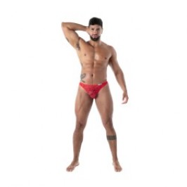 Thong of the brand TOF PARIS - copy of String Tof Paris Fluid Lace - Noir - Ref : TOF586R