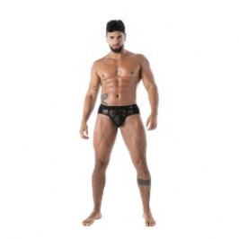 Slip, Tanga de la marque TOF PARIS - Slip à Poches en Dentelle Fluide Tof Paris - Noir - Ref : TOF585N