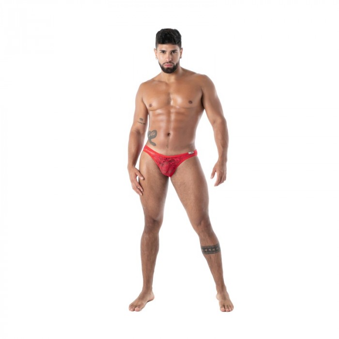 Brief of the brand TOF PARIS - copy of Mini Slip Tof Paris Fluid Lace - Noir - Ref : TOF584R