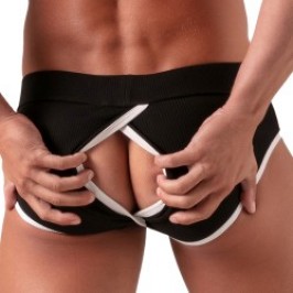 Slip, Tanga de la marque  - Slip ouvert polyvalent Absolu Male - Noir - Ref : AM0025N