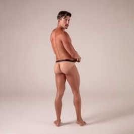 String de la marque  - String sans ficelle Absolu Male Master - Noir - Ref : AM0007N