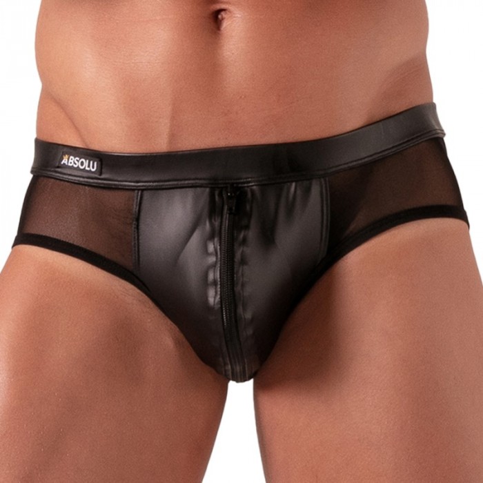 Slip, Tanga de la marque ABSOLU MALE - Slip Zippé Absolu Male Rebel - Ref : AM0011N